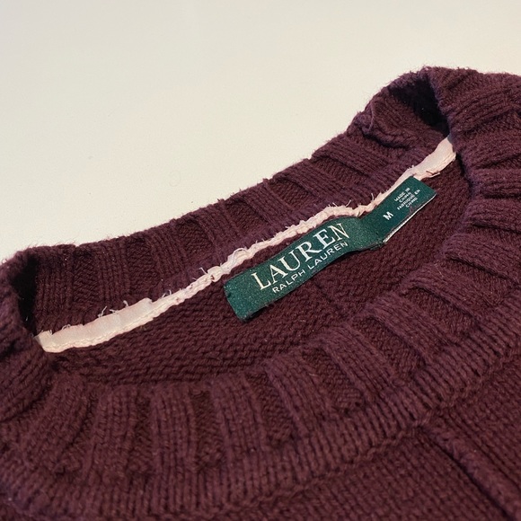 Ralph Lauren Plum colour sweater - Picture 3 of 4